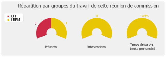 Répartition par groupes du travail de cette réunion de commission